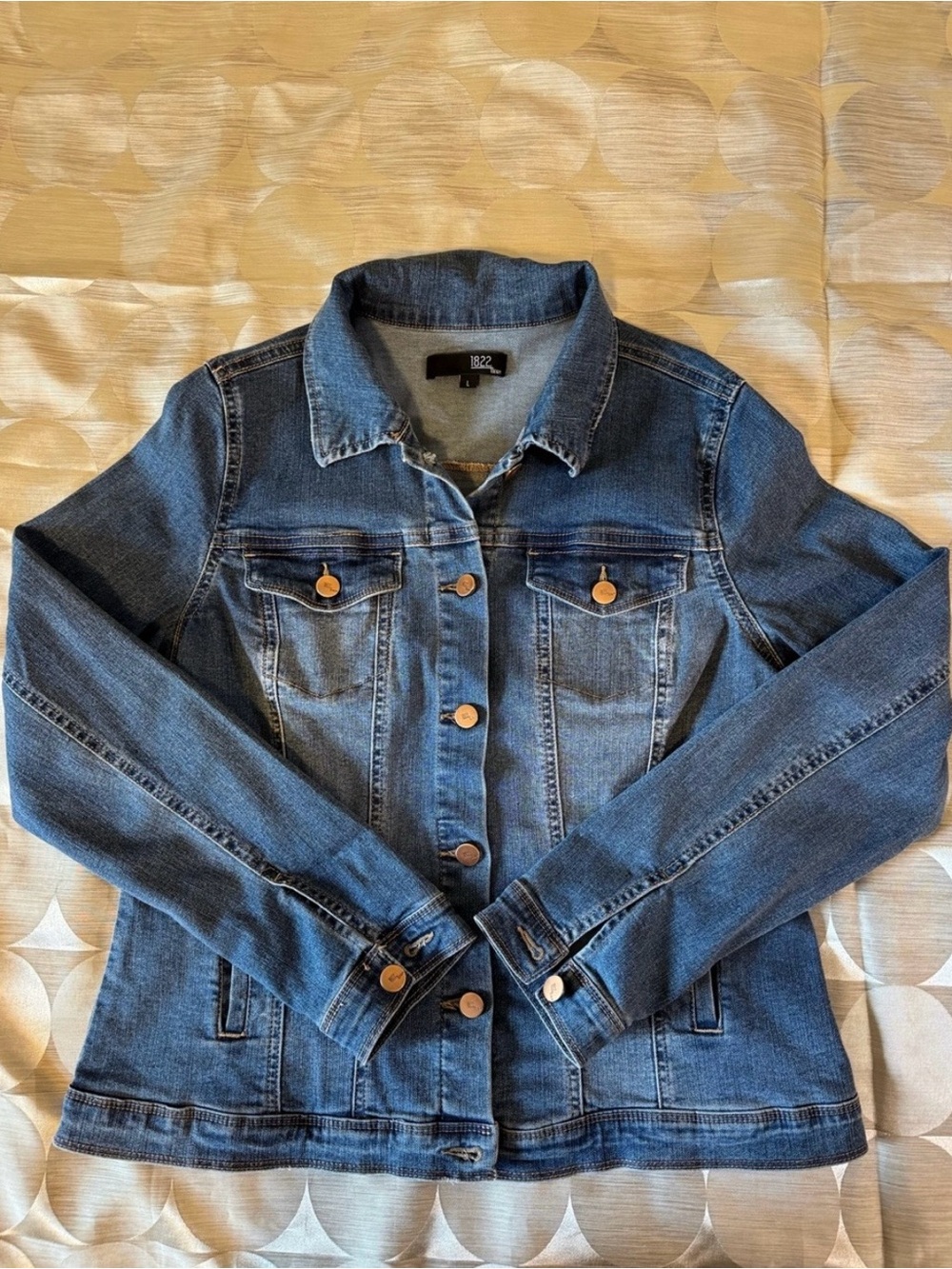 1822 Blue Denim Jean Jacket.